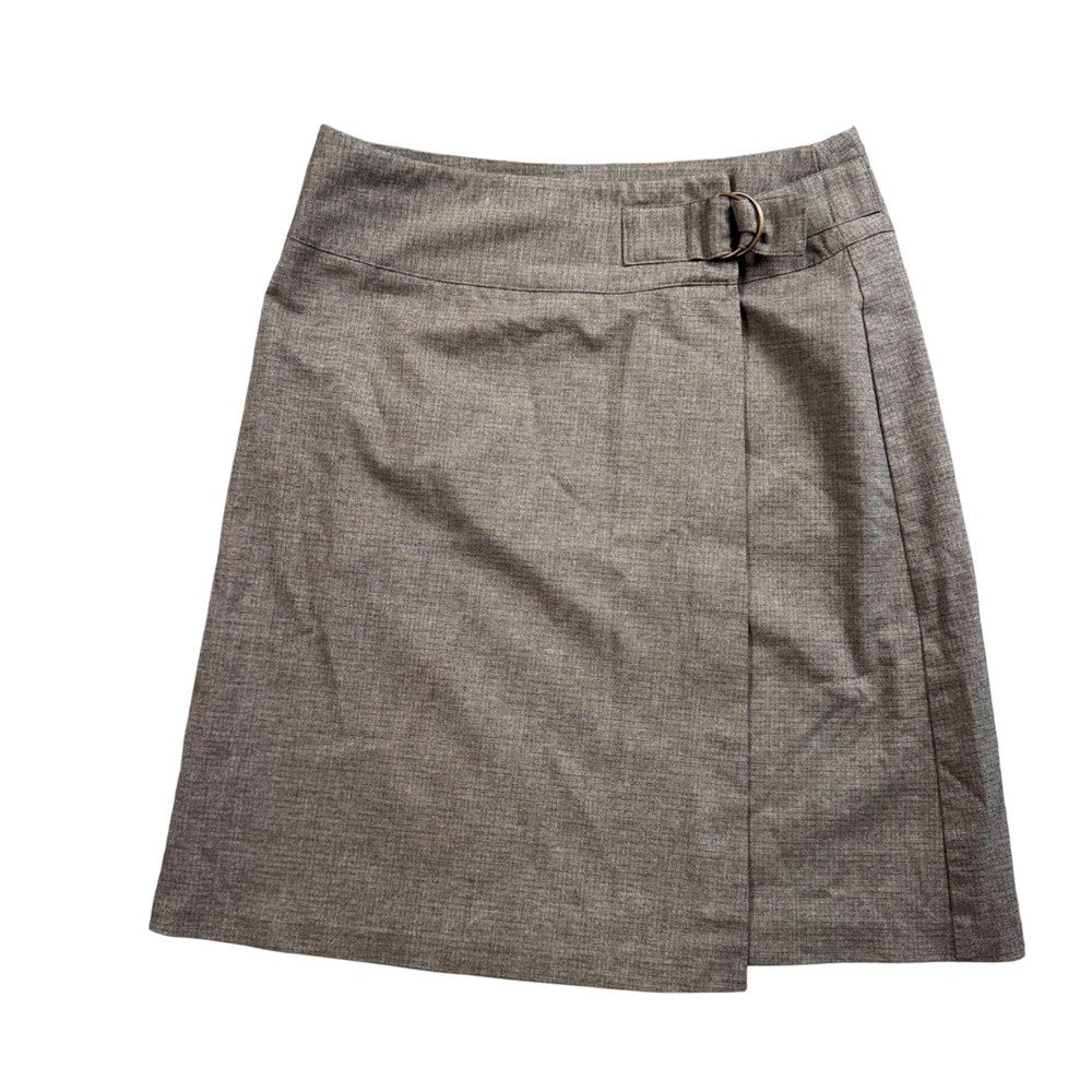 Vintage Old Navy Grey Wrap Mini Skirt 6 Academia‎ Preppy Classic Schoolgirl Y2K